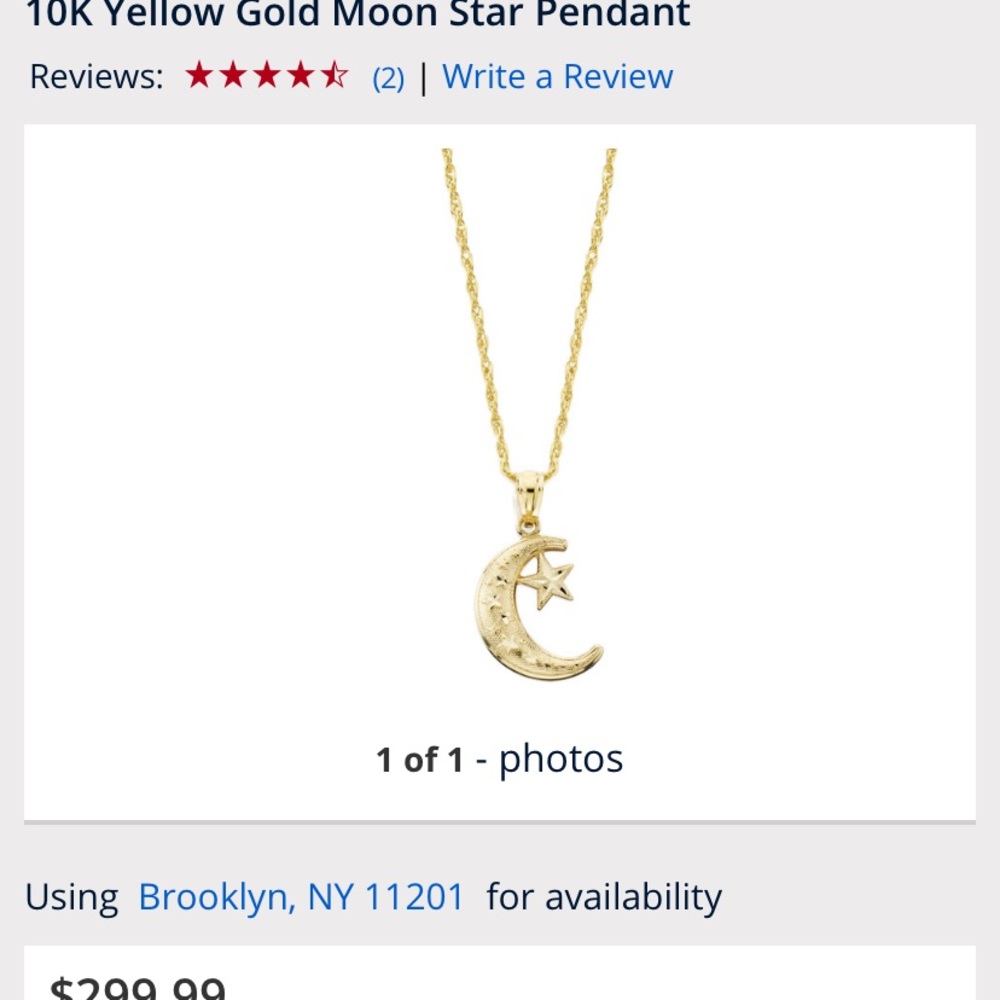 Gold necklace